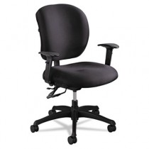 Alday Intensive Use Chair, Black Back/Seat, Black Base