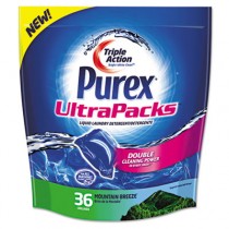 Ultrapacks Liquid Laundry Detergent, Mountain Breeze, 36 Packets/Case
