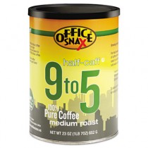 9 to 5 Coffee, 100% Pure Arabica, Half-Caff, 23 oz Can