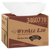 WYPALL L20 Wipers, BRAG Box, 12 1/2 x 16 4/5, Four-Ply, White