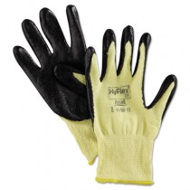 HyFlex 500 Light-Duty Gloves, Size 8, Kevlar/Nitrile, Yellow/Black