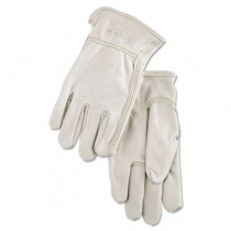 Full Leather Cow Grain Driver Gloves, Tan, Extra Large