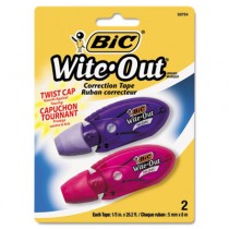 Wite-Out Mini Twist Correction Tape, Non-Refillable, 1/5" x 236", 2/Pack
