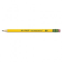 My First Ticonderoga Woodcase Pencil, HB #2, Yellow Barrel, 12/Pack