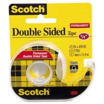 665 Double-Sided Office Tape w/Hand Dispenser, 1/2" x 450"