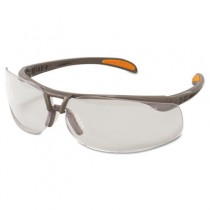 Protege Safety Eyewear, Sandstone Frame, Clear Mirror Lens