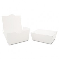 ChampPak Carryout Boxes, 1lb, 4 3/8w x 3 1/2d x 2 1/2h, White