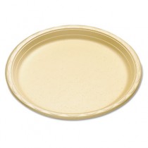 enviroware Foam Dinnerware, Plate, 10", Wheat