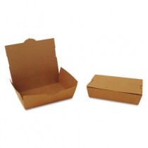 ChampPak Carryout Boxes, 2lb, 7 3/4w x 5 1/2d x 1 7/8h, Brown