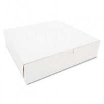 Tuck-Top Bakery Boxes, 10w x 10d x 2 1/2h, White