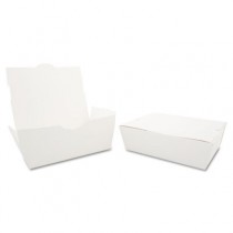 ChampPak Carryout Boxes, 3lb, 7 3/4w x 5 1/2d x 2 1/2h, White