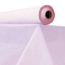 Plastic Table Cover, 40" x 300 ft Roll, Pink
