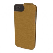 Portafolio Flip Wallet for iPhone 5, Tan