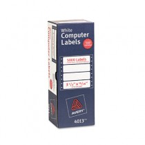 Dot Matrix Printer Address Labels, 1 Across, 15/16 x 3-1/2, White, 5000/Box