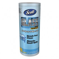 SCOTT Glass Towels, 1-Ply, 8.6" x 11", Blue