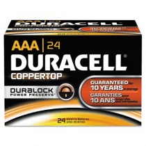Coppertop Alkaline Batteries, AAA, 24/Box