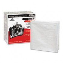Heavy-Duty Quarterfold Shop Towels, 13 x 13, White, 70/Pack