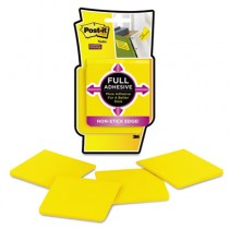 Full Adhesive Notes, 3 x 3, Electric Yellow