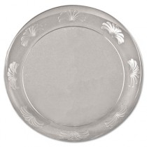 Designerware Plastic Plates, 7 1/2 Inches, Clear, Round, 10/Pack