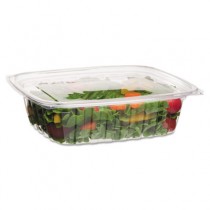 Rectangular Deli Containers, Clear, 48oz, 8w x 6d x 2h