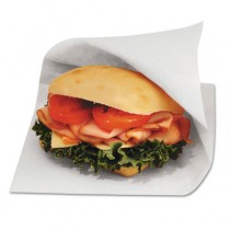 Dubl Open Grease-Resistant Sandwich Bags, 6w x 3/4 x 6 1/2h, White, 1000/Pack