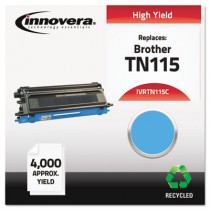 TN115C Compatible, Remanufactured, TN115C (TN115) Toner, 4000 Yield, Cyan