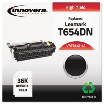T654X11A Compatible, Remanufactured, T654X21A (T654DN) Toner, 36000 Yield, Black