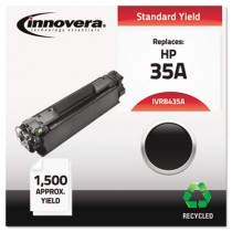 B435A Compatible, Remanufactured, CB435A (35A) Laser Toner, 1500 Yield, Black