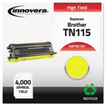 TN115Y Compatible, Remanufactured, TN115Y (TN115) Toner, 4000 Yield, Yellow
