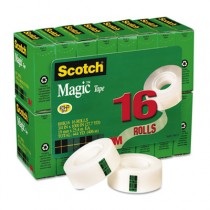 Magic Tape Value Pack, 3/4" x 1000", 1" Core, Clear, 16 Rolls/Pack