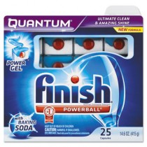 Quantum Dishwasher Tabs, White, Baking Soda, 25 Tab Pack