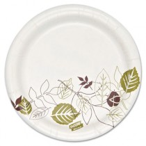 Pathways Heavyweight Paper Plates, 5 7/8" dia, Multilayer Design,