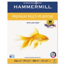 Premium Multipurpose Paper, 24-lb., 8-1/2 x 11, White, 2500/Carton