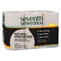 100% Recycled Bathroom Tissue Rolls, 2-Ply, Natural