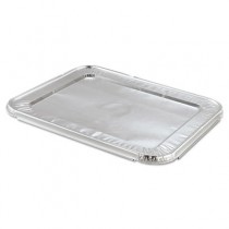 Steam Table Pan Foil Lid, Fits Half-Size Pan, 100/Pack