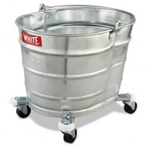 Metal Mop Bucket, 26qt, Steel