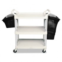 Xtra Utility Cart, 300-lb Cap., 2 Shelves, 20w x 40 5/8d x 37 4/5h, Gray