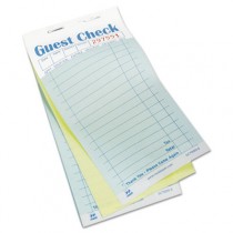 Guest Check Book, Carbonless Duplicate, 3 1/2 x 6 7/10