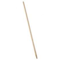 Tapered-Tip Wood Broom/Sweep Handle, 60", Natural