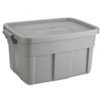 Roughneck Storage Box, 14 gal, Steel Gray