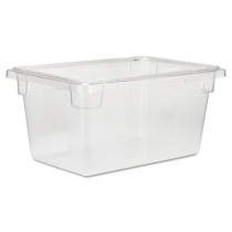 Food/Tote Boxes, 5gal, 18w x 12d x 9h, Clear