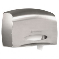 Coreless JRT Bath Tissue Dispenser, E-Z Load, 6 x 9.8 x 14.3,Stainless Steel