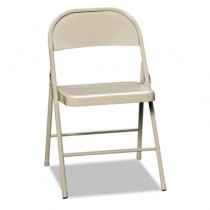 All-Steel Folding Chairs, Light Beige
