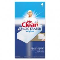 Magic Eraser Foam Pad, 2 2/5" x 4 3/5", White, 4/Box