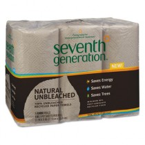 Natural 100% Unbleached Recycled Paper Towels, 2-Ply, Brown