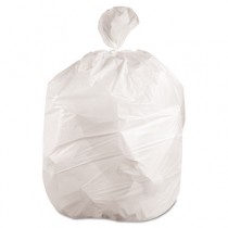 Low-Density Can Liner, 40 x 46, 45-Gallon, .70 Mil, White