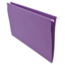 Hanging File Folders, 1/5 Tab, 11 Point Stock, Legal, Violet