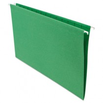 Hanging File Folders, 1/5 Tab, 11 Point Stock, Legal, Green