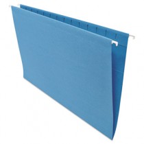 Hanging File Folders, 1/5 Tab, 11 Point Stock, Legal, Blue
