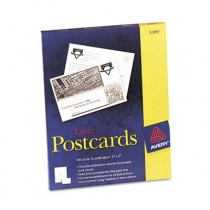 Avery Laser Postcards, 4 x 6, Two per Sheet, 100 Cards/Box